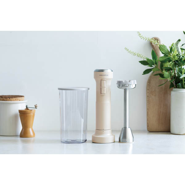 レコルト　コードレスハンディブレンダー　クリームホワイト