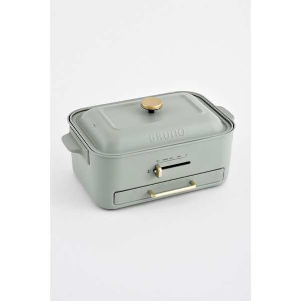 ブルーノ　コンパクトグリルホットプレート　グリーン