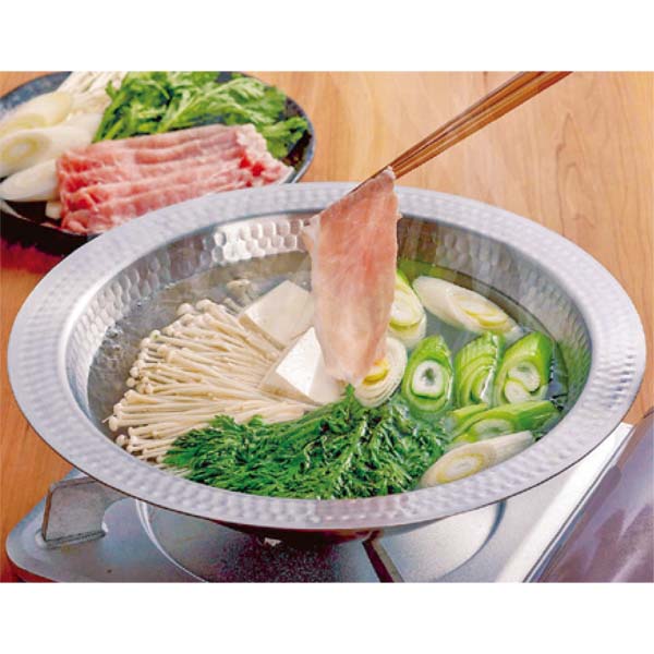 継ぎ目のないステンレス卓上鍋26cm